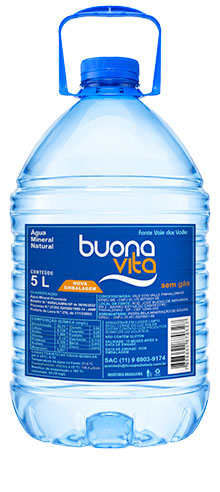 Água Mineral Buona Vita Sem Gás 5 litros