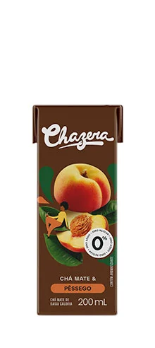 Chazera Chá Mate Pêssego 200ml