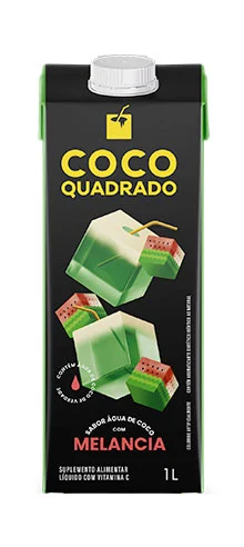 Coco Quadrado Melancia 1litro