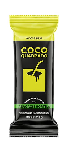 Coco Quadrado Gelo Abacaxi e Hortelã 200g