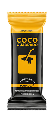 Coco Quadrado Gelo Maracujá 200g
