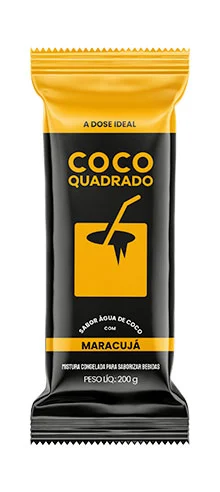 Coco Quadrado Gelo Maracujá 200g