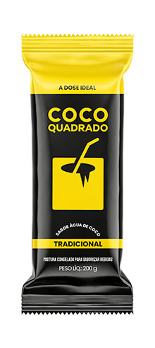 Coco Quadrado Gelo Tradicional 200g