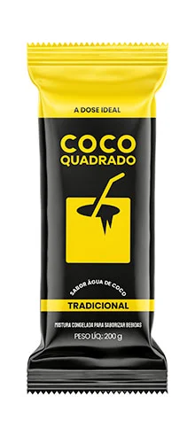 Coco Quadrado Gelo Tradicional 200g